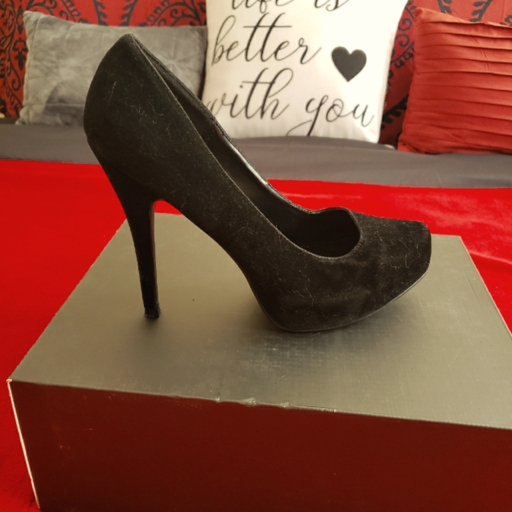 Qupid - Black heels for women